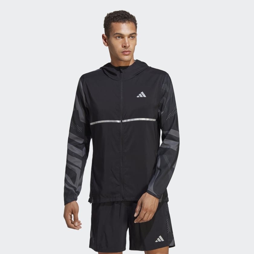 adidas Men's Running Own the Run Seasonal Jacket - Black adidas US