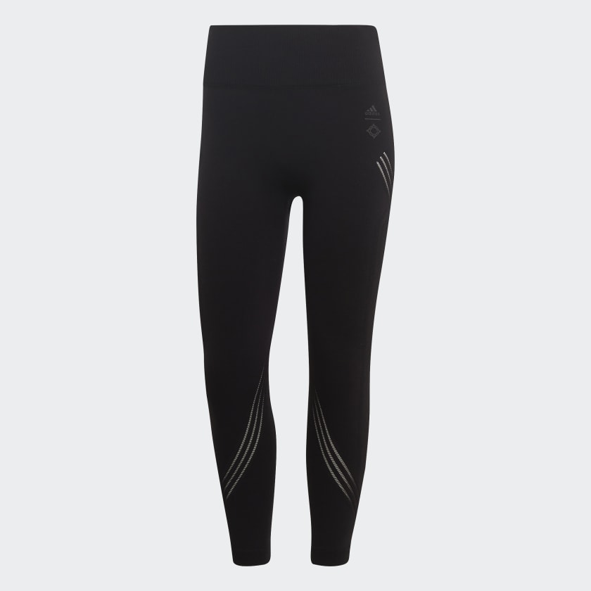 adidas Wanderlust Warp Knit Tights Black adidas New Zealand