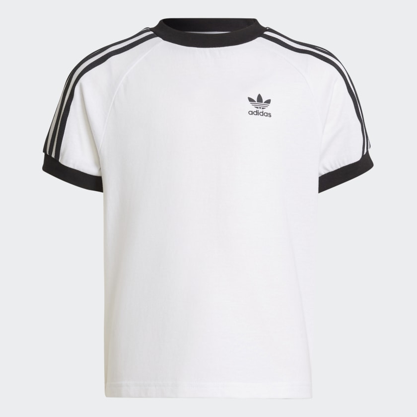 Adidas Playera Adicolor 3 Franjas Blanco Nino Lifestyle 5 6 Anos
