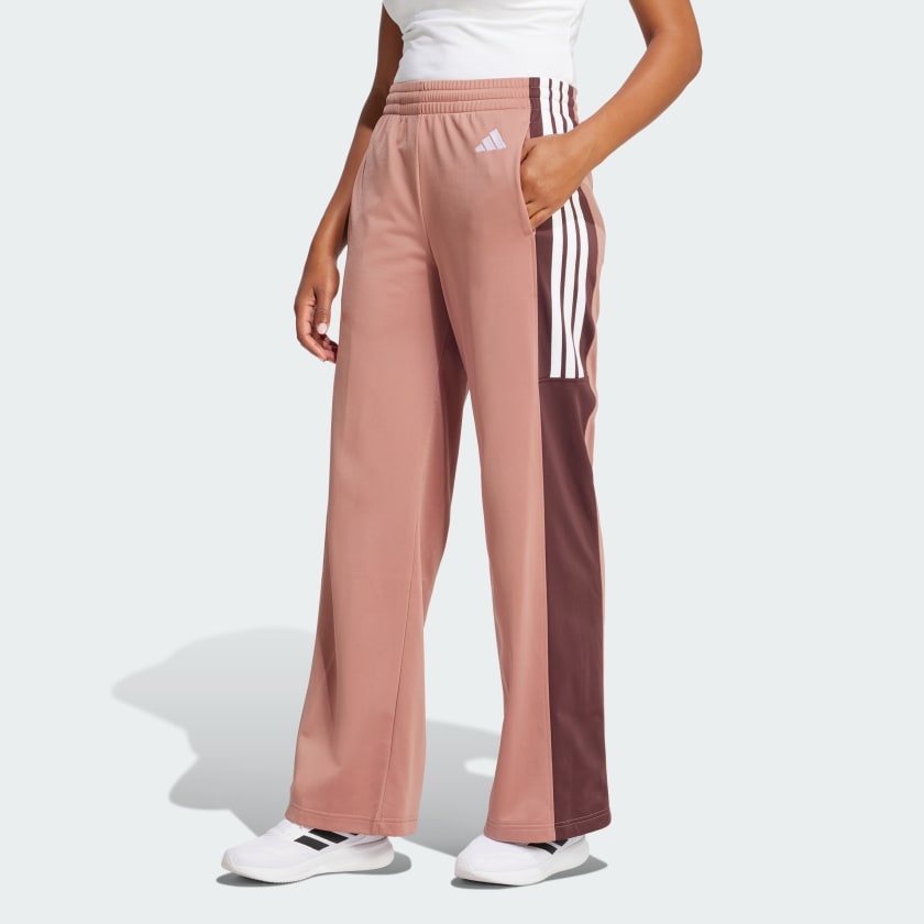 adidas Tricot 3-Stripes Fashion Track Pants - Pink | Free