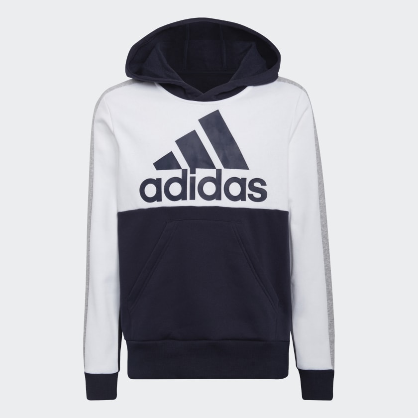 Adidas trefoil colorblock top pullover hoodie sweatshirt