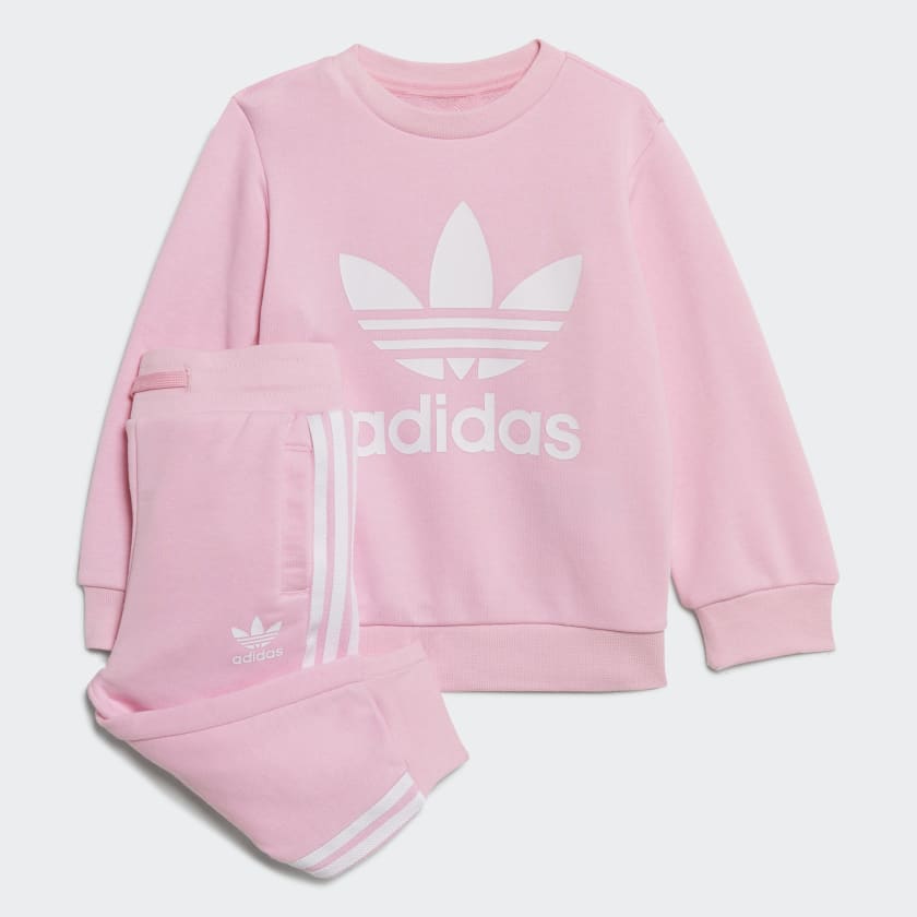 adidas Crew Sweatshirt Set Pink adidas Australia