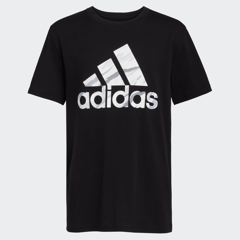 adidas Tiger Camo Badge of Sport Tee (Extended Size) - Black | kids  training | adidas US