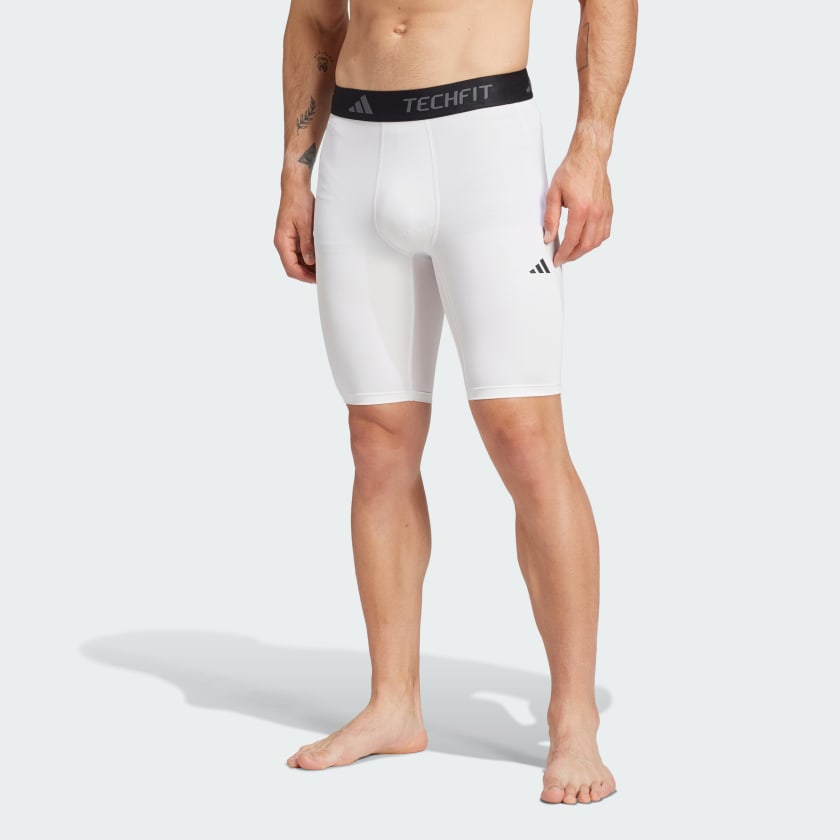 adidas TECHFIT Compression Training Short Tights White Free Shipping with adiClub adidas US