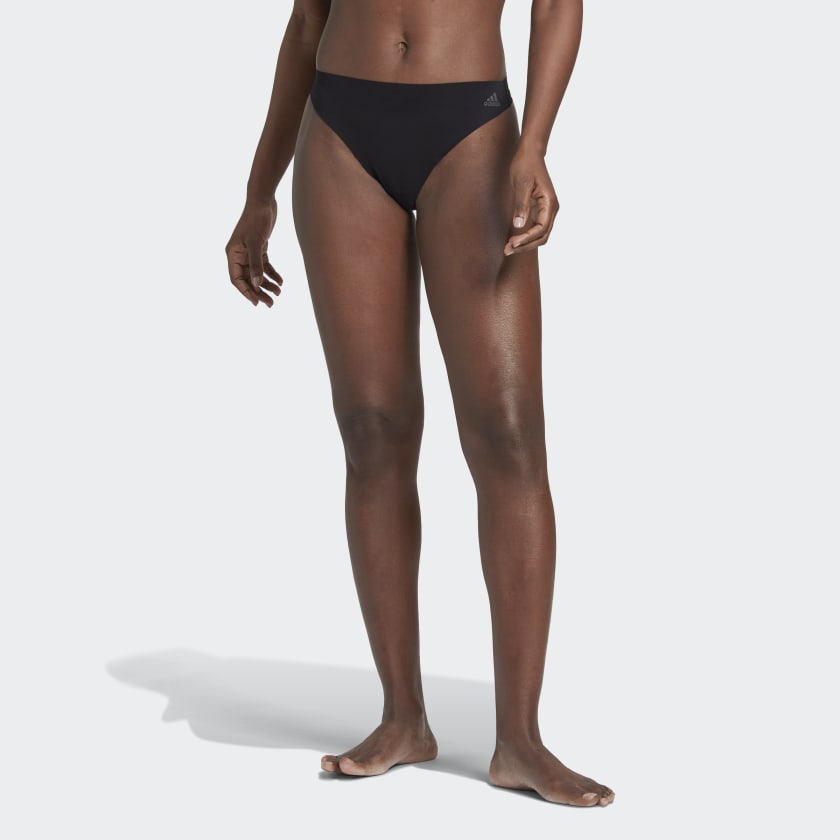 adidas Women's Cotton Stretch Thong Panties, Black/Black/Black,  Black/Black/Black, Small : : Clothing, Shoes & Accessories