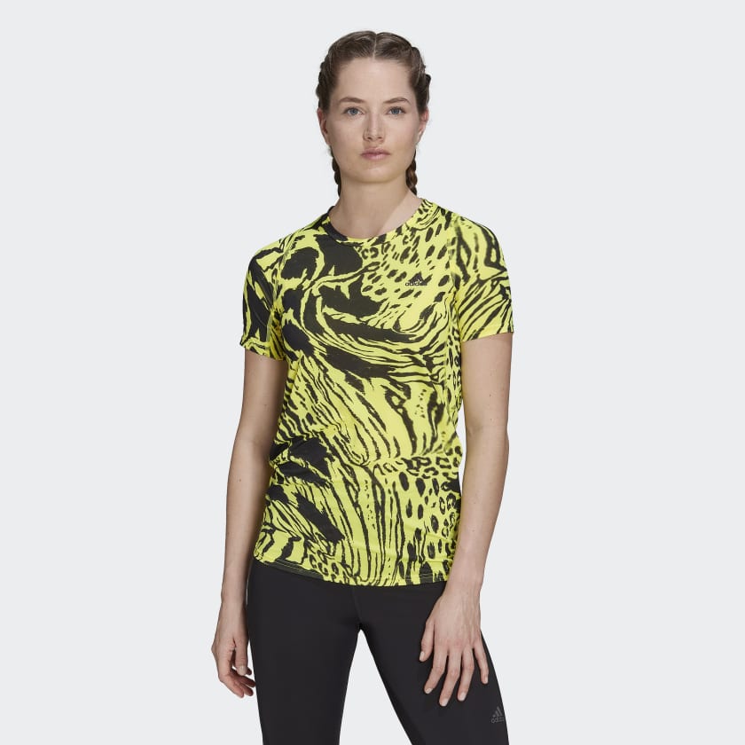 Remera adidas shop amarilla mujer