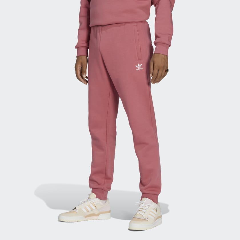 Men\'s Trefoil Lifestyle Essentials adidas - | US Pink Pants adidas |