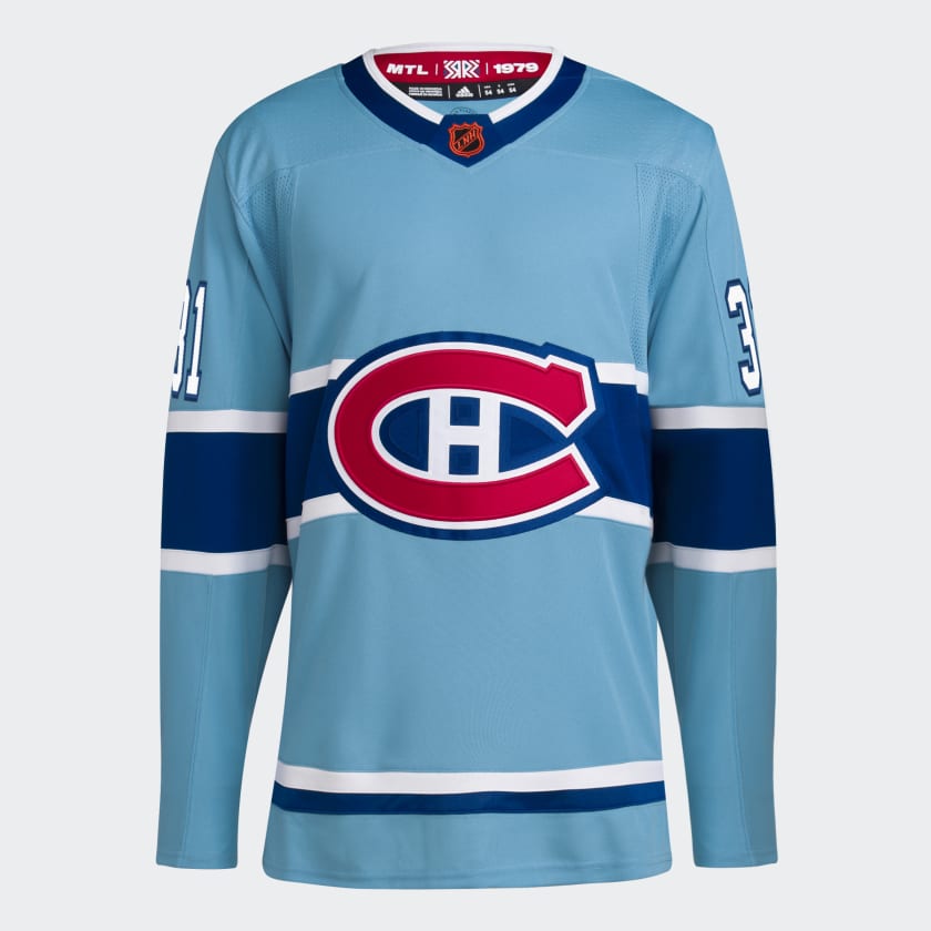 adidas Canadiens Authentic Reverse Retro Wordmark Jersey - Blue