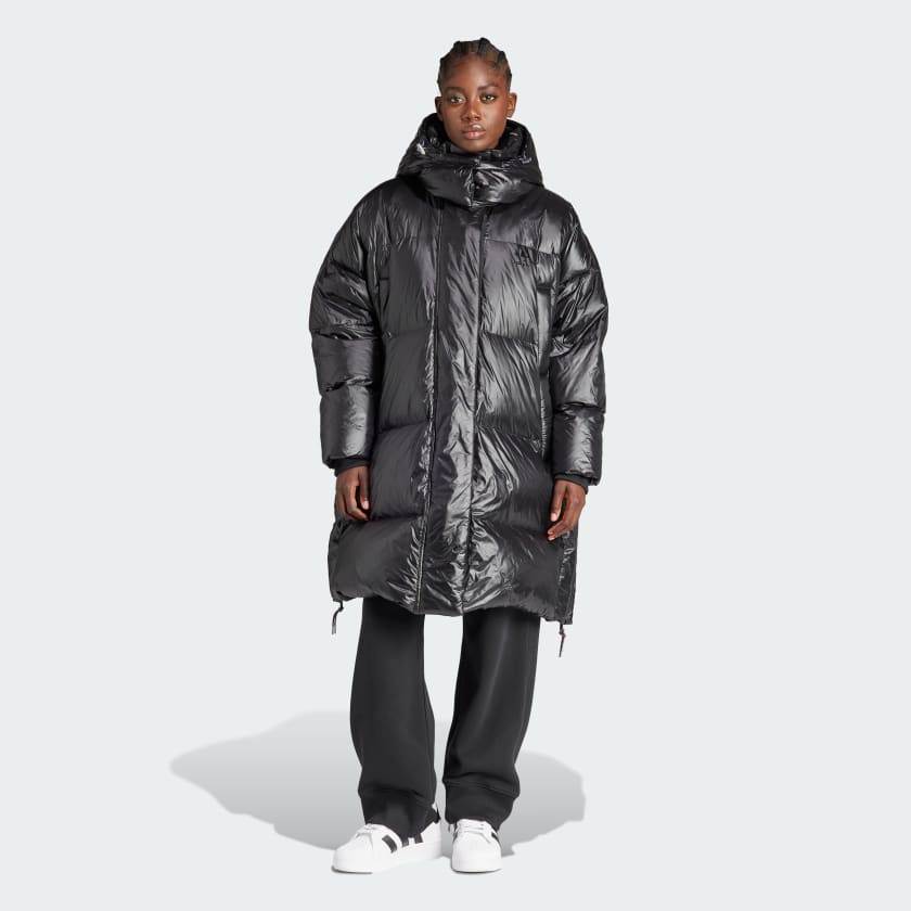 adidas LONG JACKET Siyah adidas T rkiye