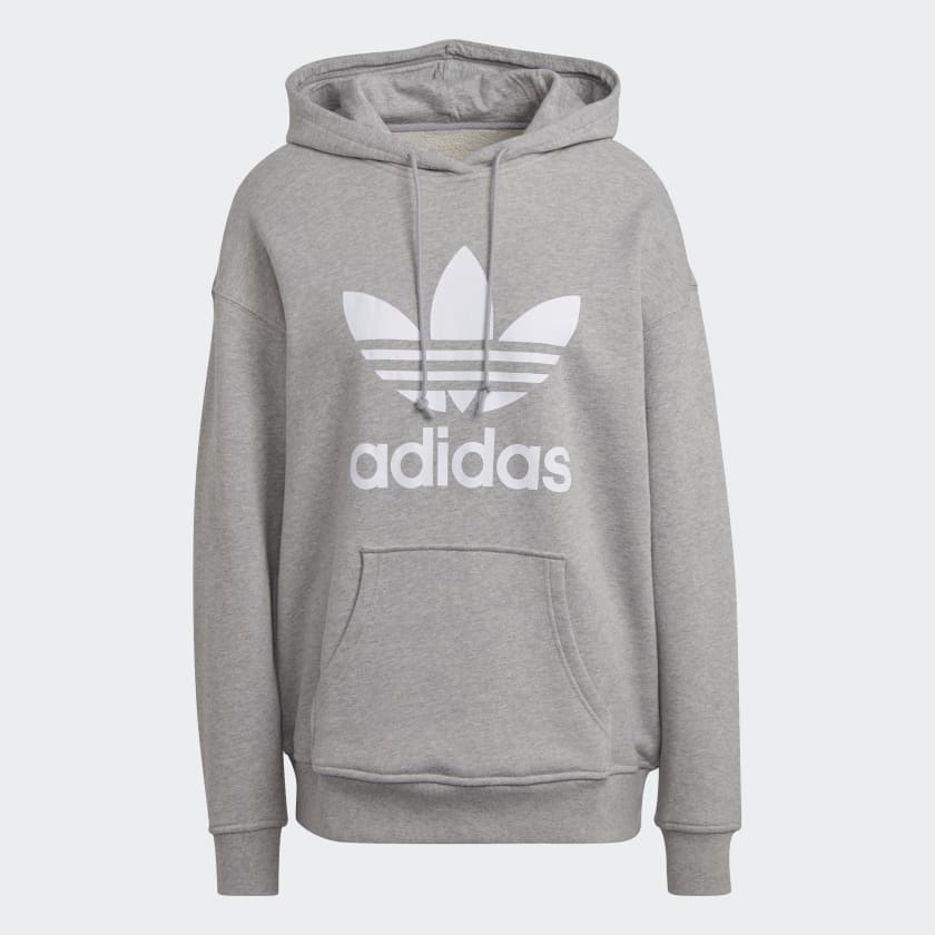 Womens trefoil adidas hoodie discount