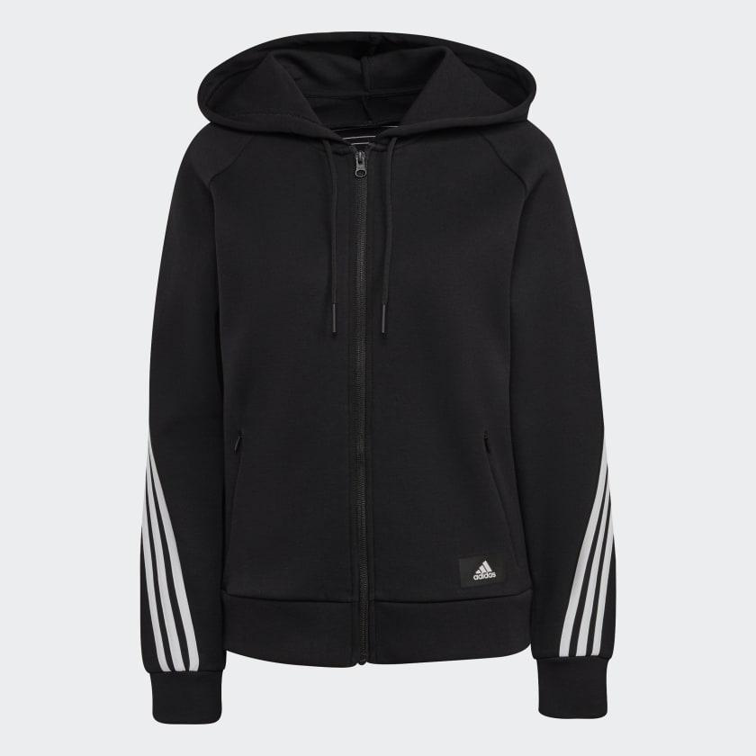 adidas Sportswear Future Icons 3 Stripes Hooded Track Top Black adidas Thailand