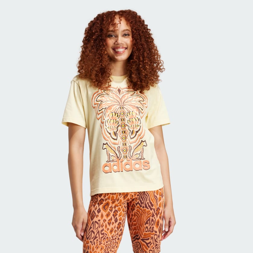 adidas x FARM Rio Graphic T Shirt Gelb adidas Deutschland