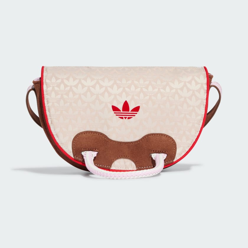 Bolso Trefoil Monogram Jacquard Suede Satchel Marr n adidas