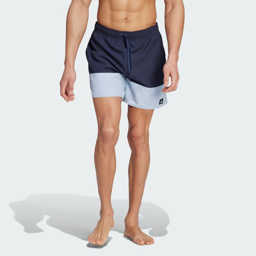 Adidas colour block swim shorts sales