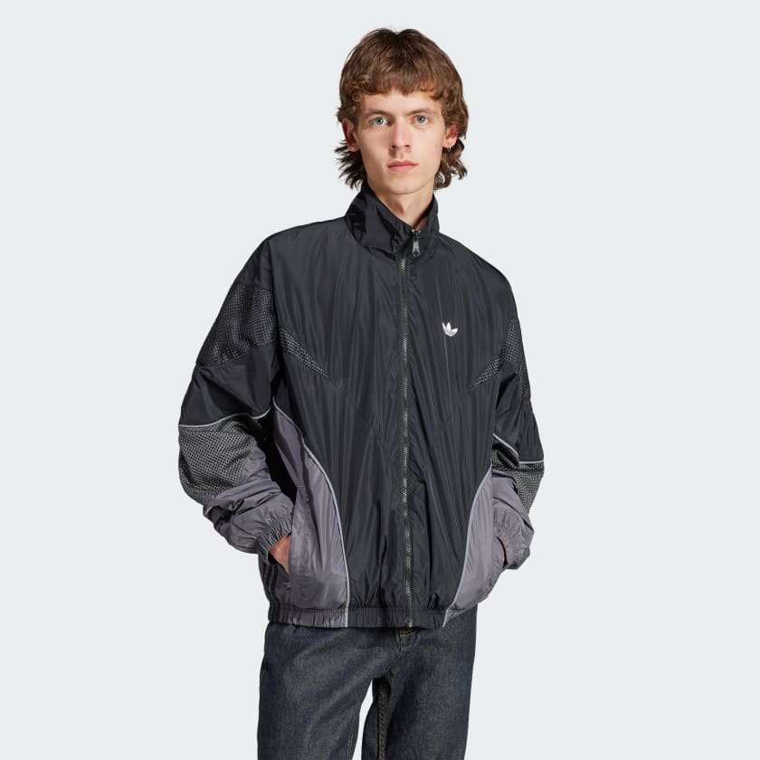 Adidas superstar black track store top