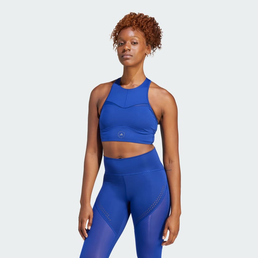 adidas by Stella McCartney TruePurpose Training Crop Top Blue adidas Thailand
