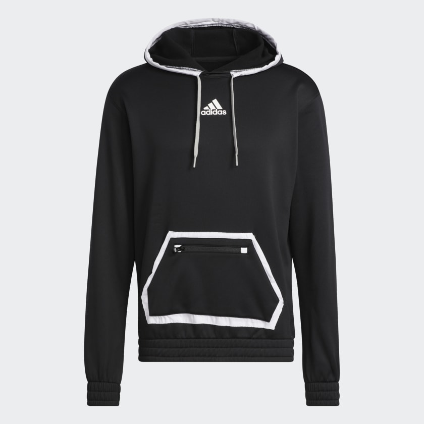 Adidas team tech fleece black hoodie discount