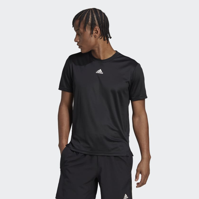 AEROREADY HIIT Back 3-Stripes Training Tee - Black
