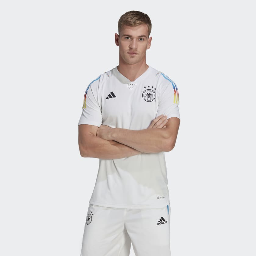 adidas Germany Tiro 23 Game Day Pre-Match Jersey - White | Men's Soccer |  adidas US