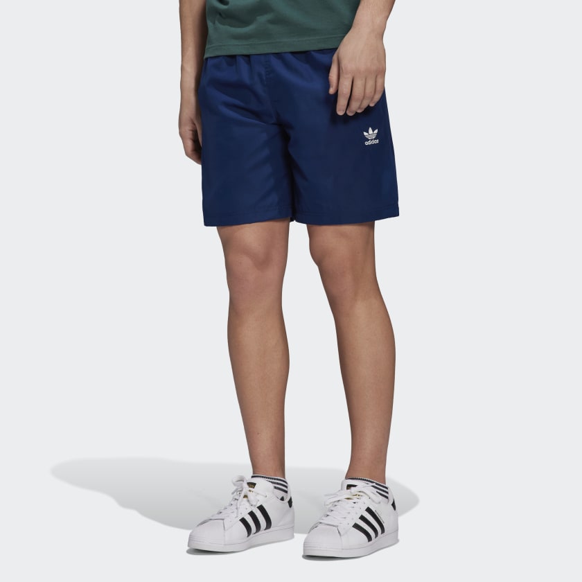 adidas Adicolor Essentials Trace Shorts - Blue | adidas Singapore