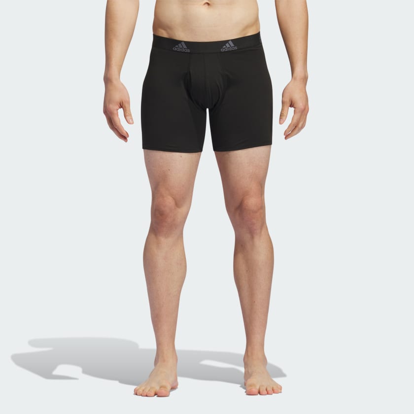 adidas Performance Mesh Graphic Boxer Briefs 3-Pack - Black