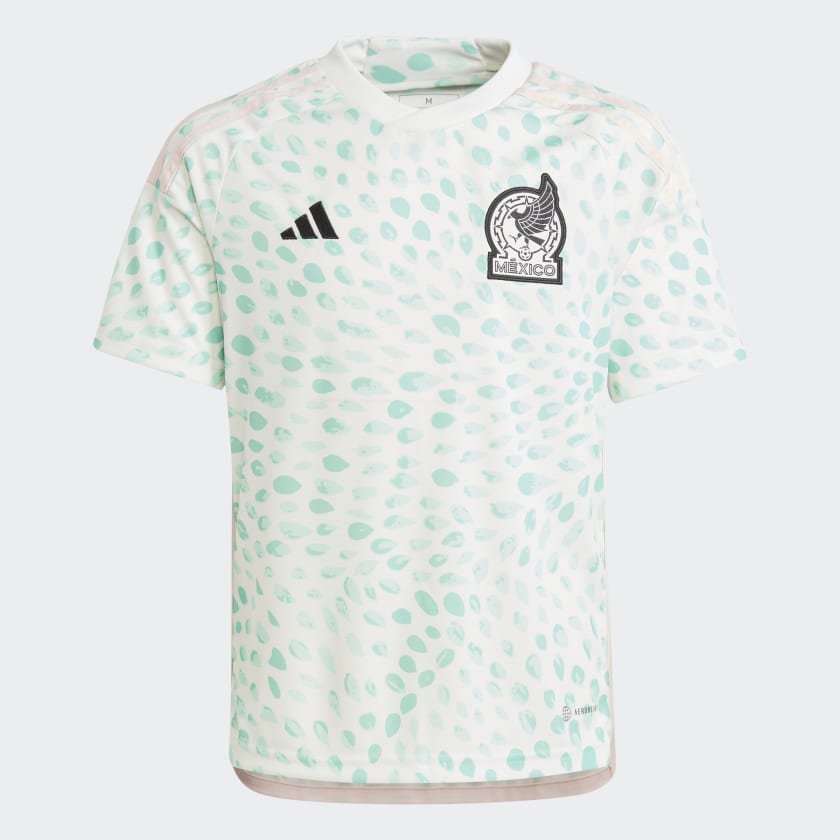 adidas Jersey Visitante Version Infantil Seleccion Nacional de Mexico Femenil 2023 Blanco adidas Mexico
