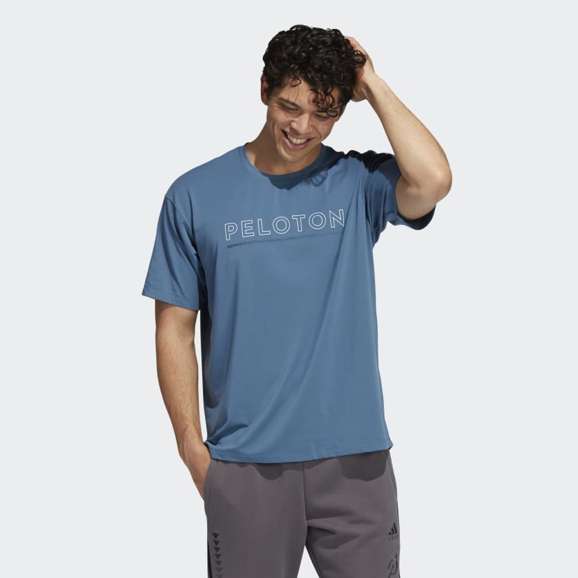 adidas x Peloton Short Sleeve Tee (Gender Neutral) - Blue | adidas US