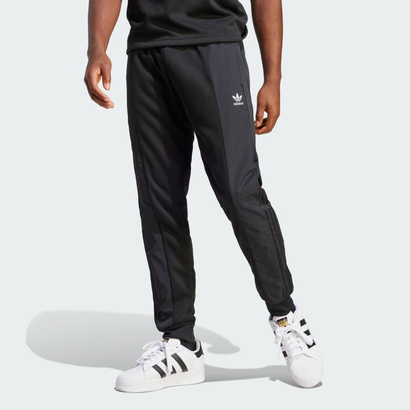 adidas Adicolor Re-Pro SST Material Mix Track Pants - Black | Free ...