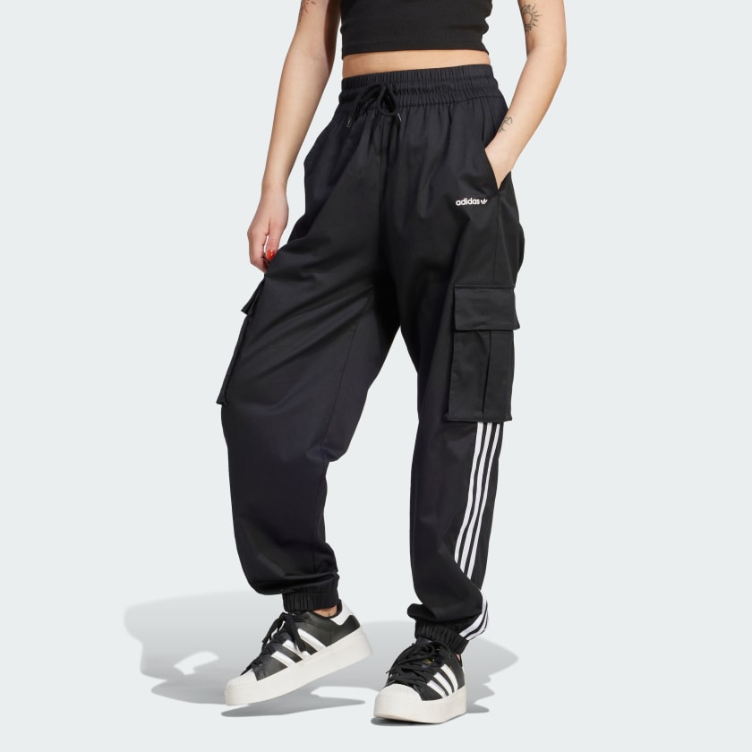 DBURKE Cargo Track Pants for Womens Track Pants Men Track Pants for Womens  Sports Sports Track Pants for Womens (Cargo Black/Medium) : :  Fashion