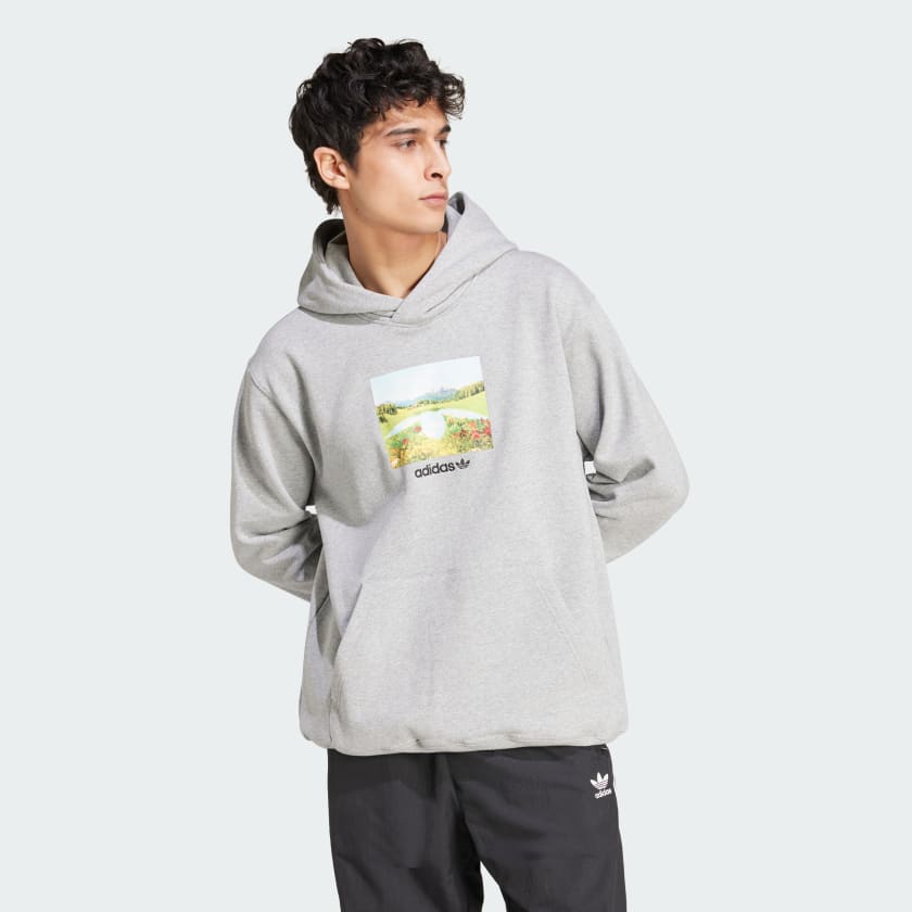 adidas GRAPHIC HOODIE Gris adidas Mexico