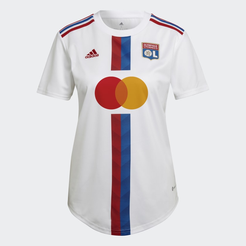 adidas Olympique Lyonnais 22 23 Home Jersey White adidas UK