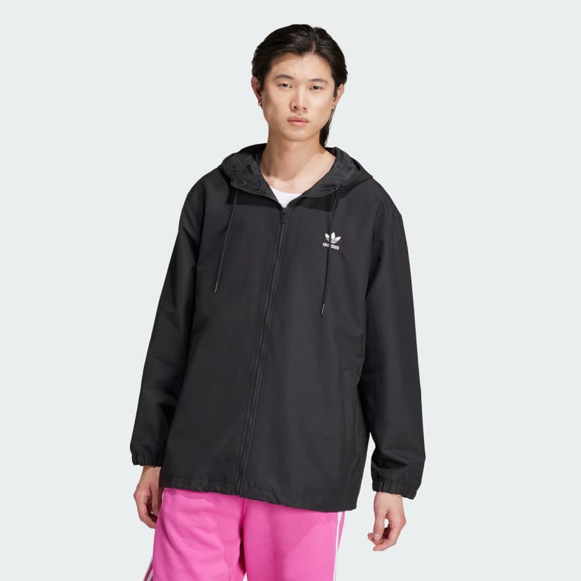 adidas Originals Trefoil Windbreaker Black adidas New Zealand
