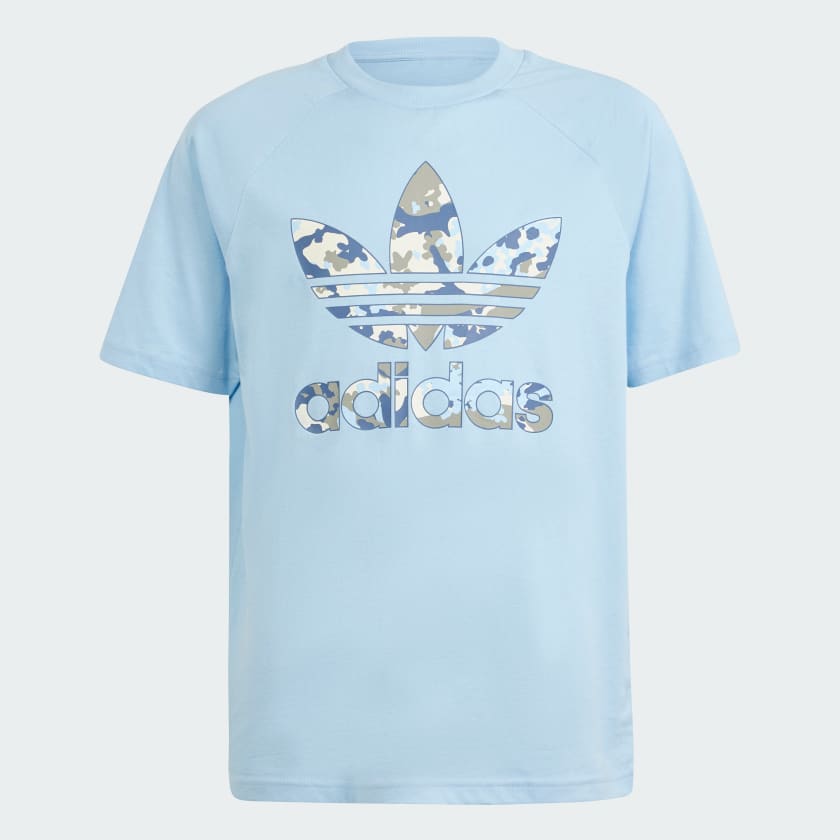 adidas Camo T Shirt Blue Free Delivery adidas UK