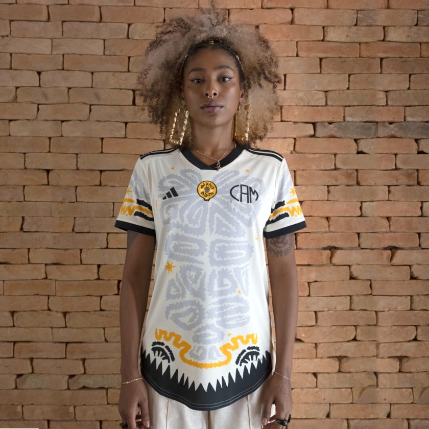 Camisa Consciência Negra Atletico Mineiro Feminina - Preto adidas