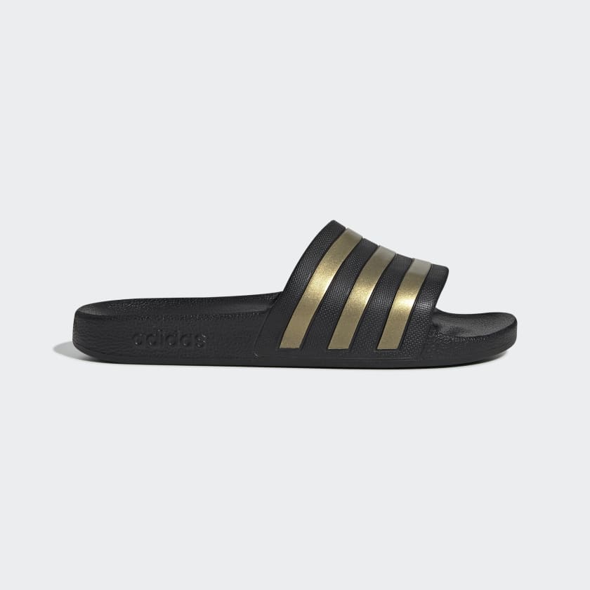 Slippy - Sandals Black, M Gold