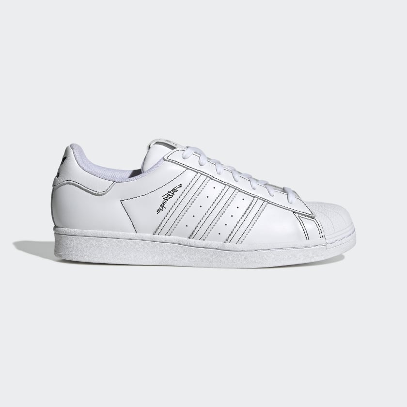Adidas superstar j blanc blanc metallic shop silver