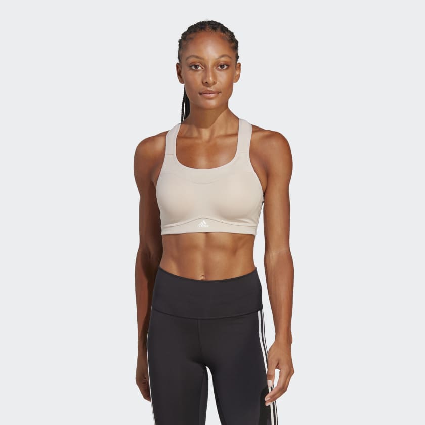 adidas TLRD Impact Training High-Support Bra - Brown