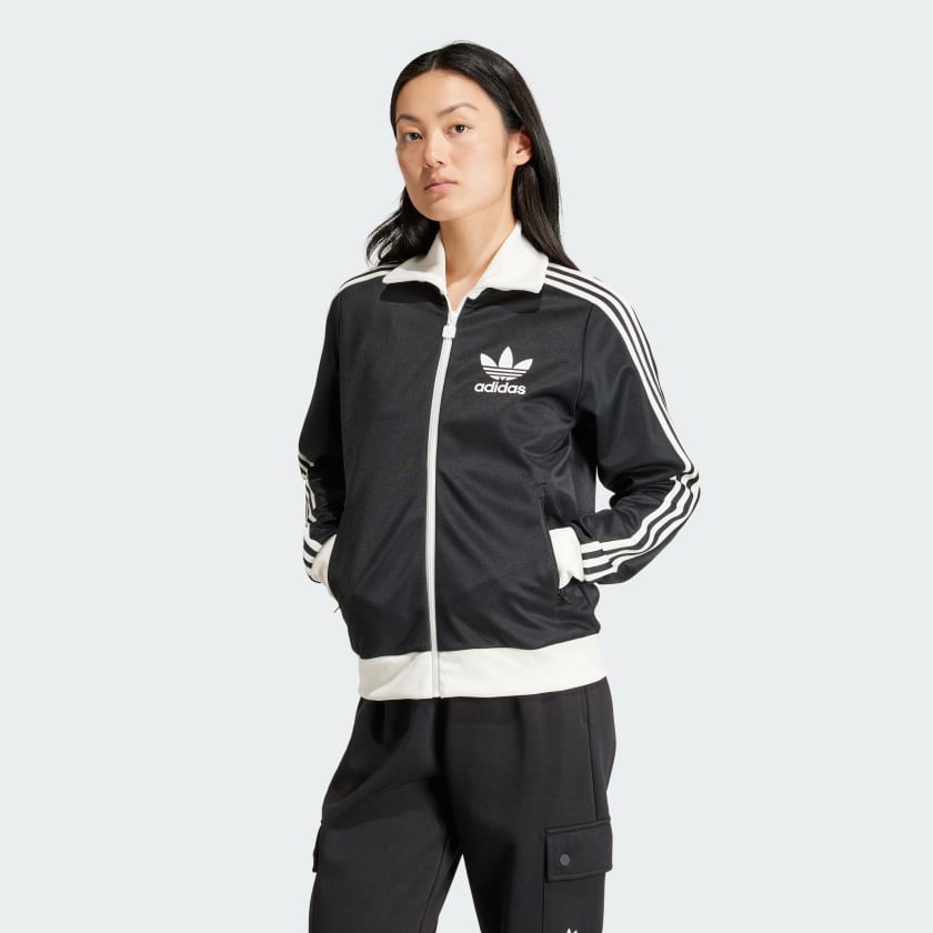 adidas Beckenbauer Sportjack zwart adidas Belgium
