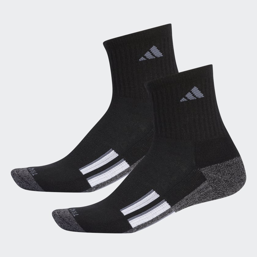 adidas Cushioned Mid-Crew Socks 2 Pairs - Black | CJ5831 | adidas US