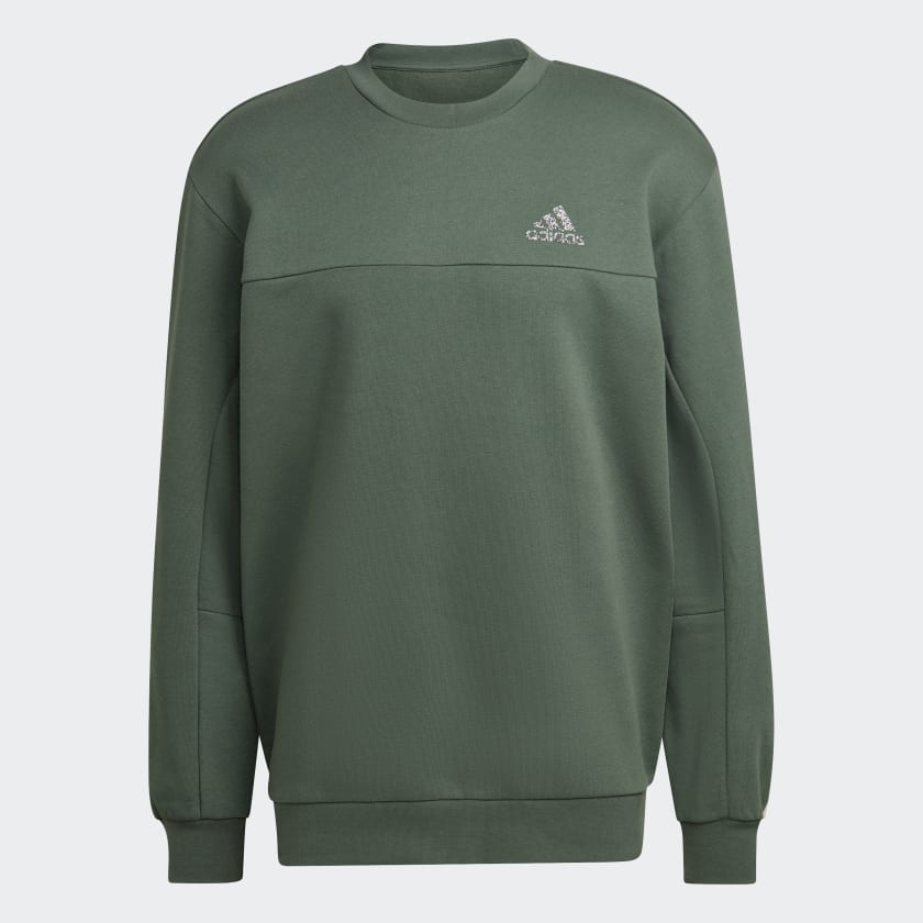 adidas Stadium Fleece Badge of Sport Sweatshirt Green Free Shipping with adiClub adidas Canada