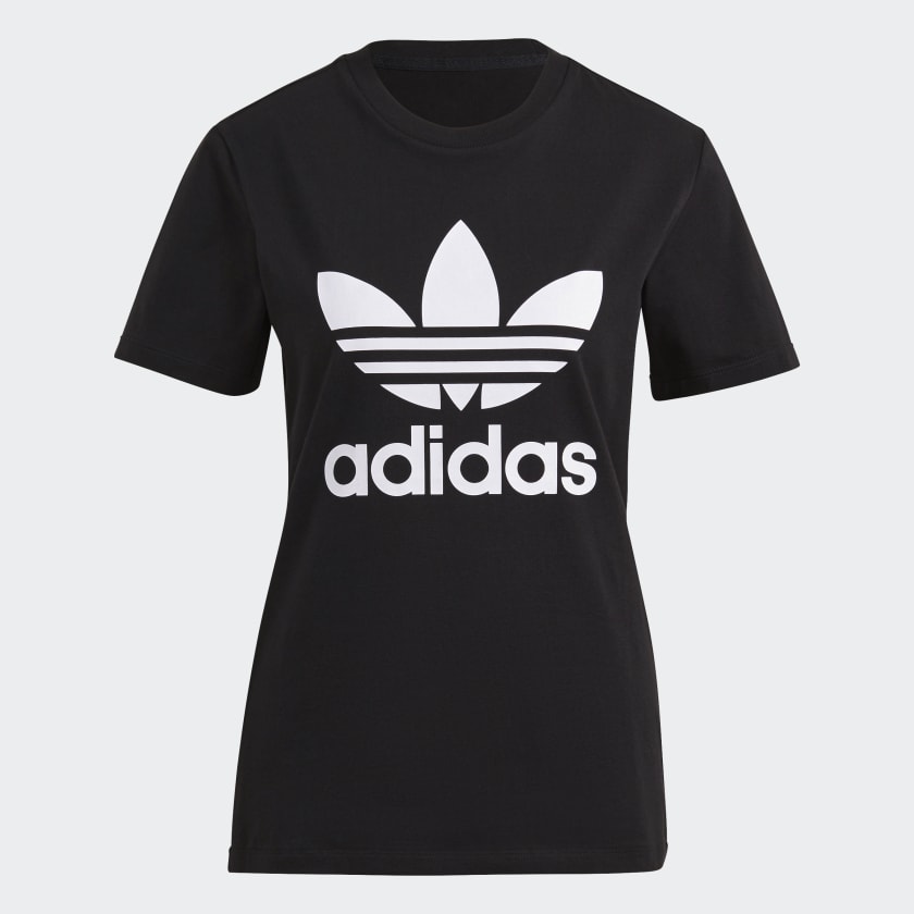 adidas Adicolor Classics Trefoil Tee - Black | Women's Lifestyle | adidas US