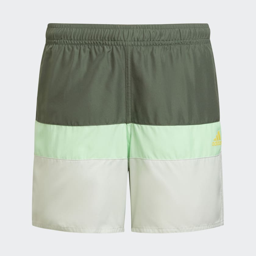 Adidas colour block swim top shorts