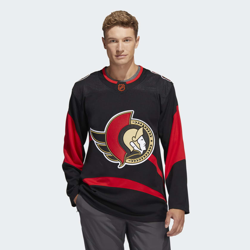 adidas Senators Authentic Reverse Retro Wordmark Jersey - Black, Men's  Hockey