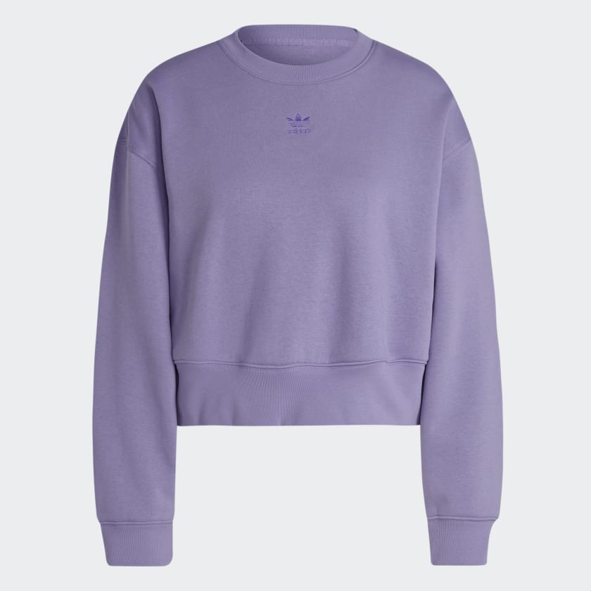 adidas Adicolor Essentials Crew Sweatshirt Purple Free Shipping with adiClub adidas US