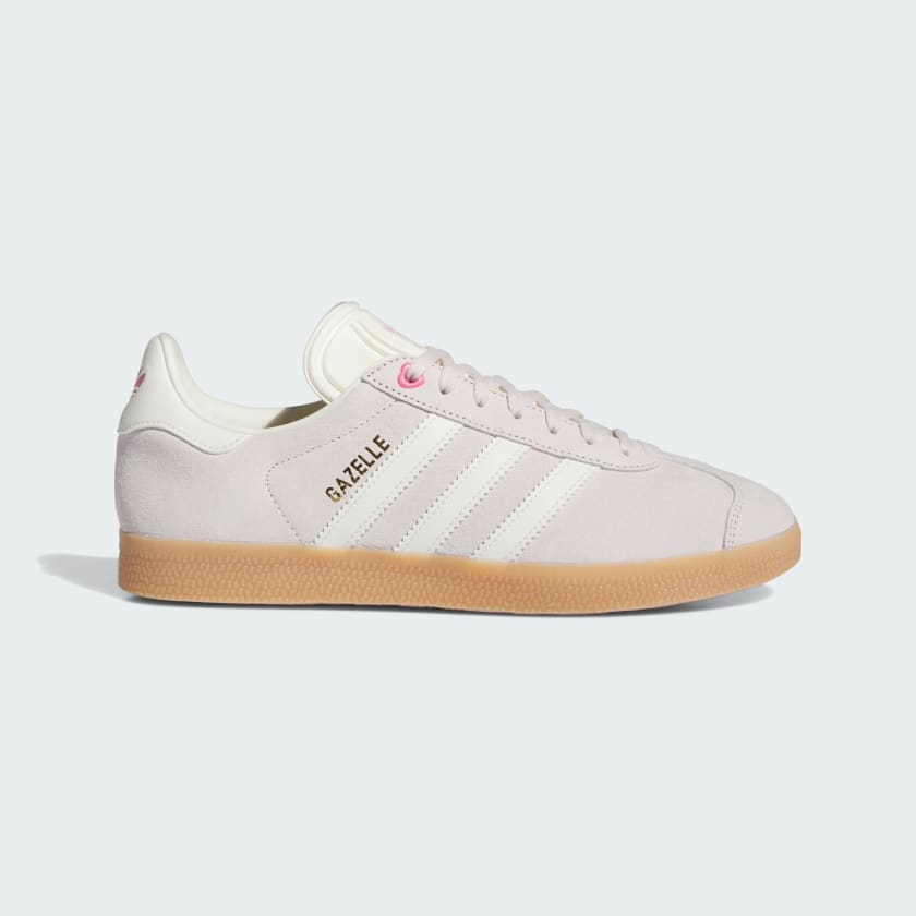 Pink adidas gazelle womens deals