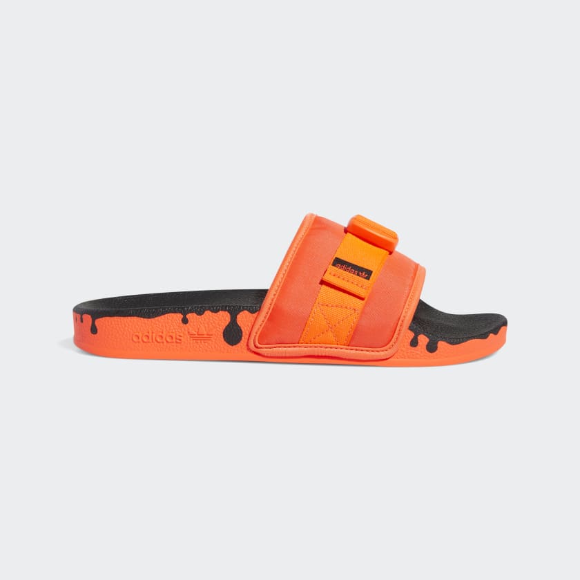 Orange adidas sandals shop