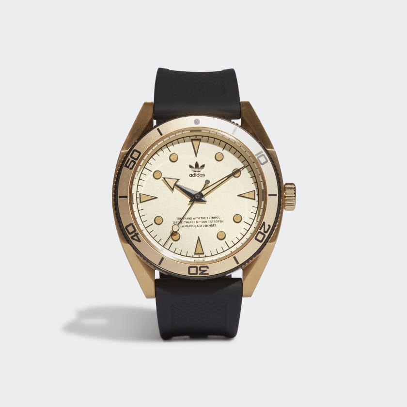 Adidas top gold watch