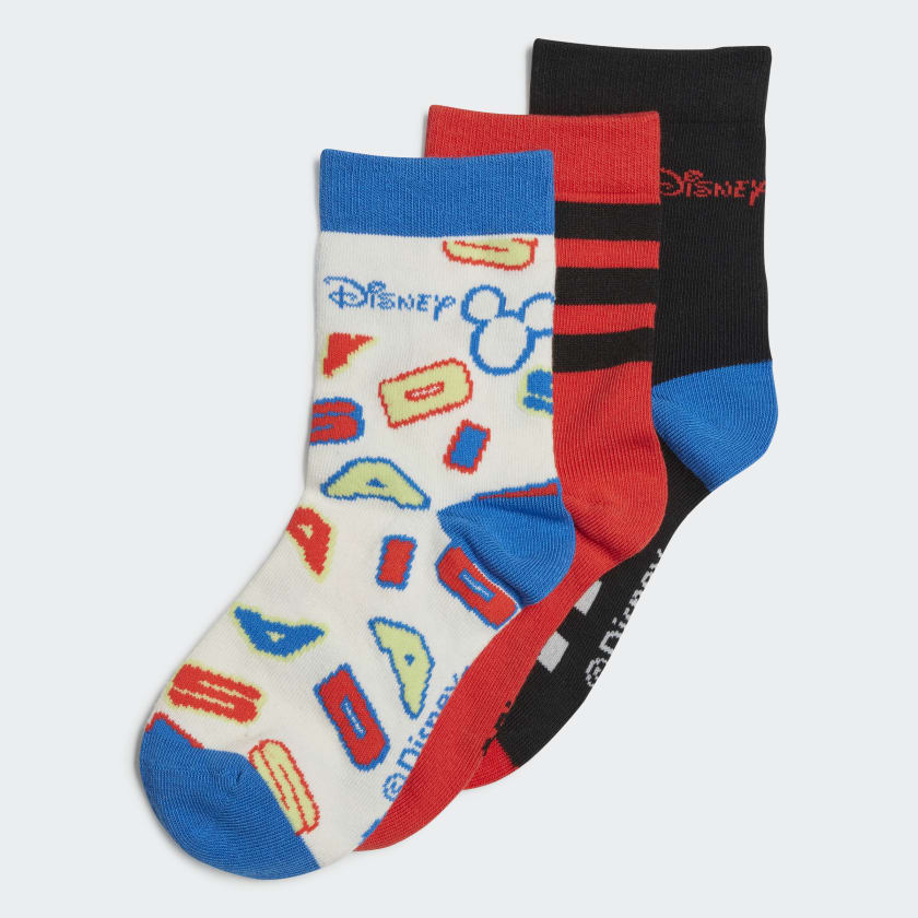 adidas x Disney Mickey Mouse Socks 3 Pairs - Black | adidas Canada