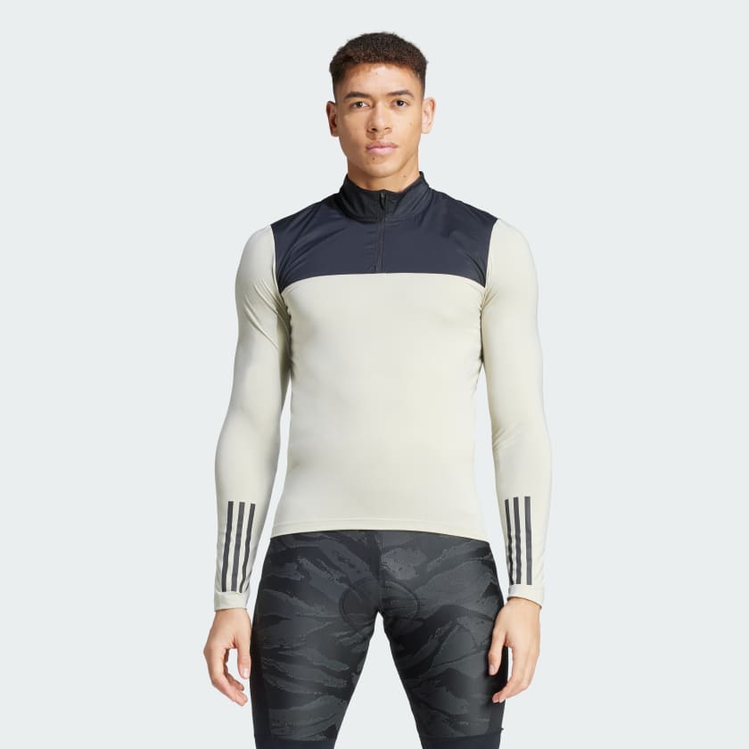 adidas The Gravel Cycling Long Sleeve Jersey - Beige | Men's Cycling ...