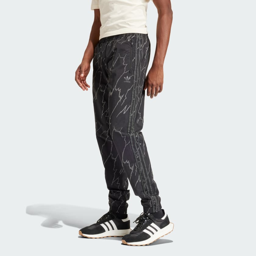 adidas Allover Print SST Track Pants - Black | adidas Belgium